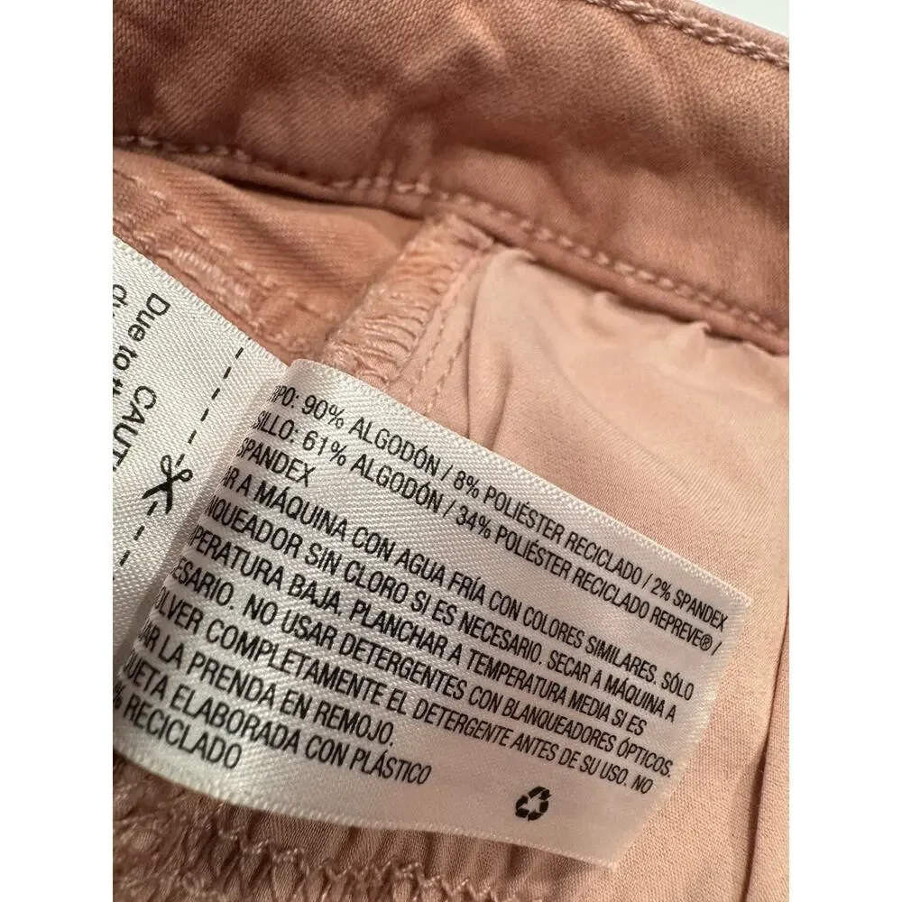 Universal Thread Womens High Rise Skinny Crop Jeans 6/28 Rose Pink Retro Stretch
